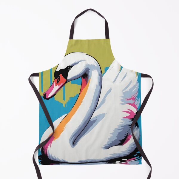 Item preview, Swan, design in pop art style designed and sold by CreativeSparkzz.