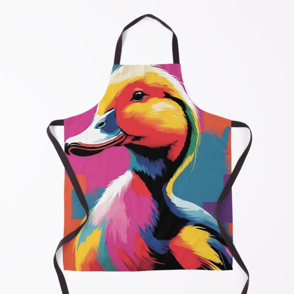 Item preview, cute little duck, design in pop art style designed and sold by CreativeSparkzz.