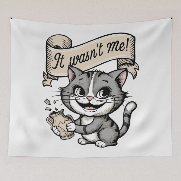 Item preview,  GUILTY CAT - IT WASN'T ME!. designed and sold by 123ks.