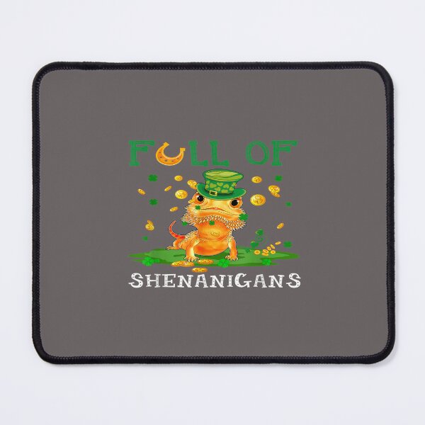 Artikelvorschau, St. Patrick's Day Kleeblatt Bartagam Kobold T-Shirt entworfen und verkauft von DracoJester.