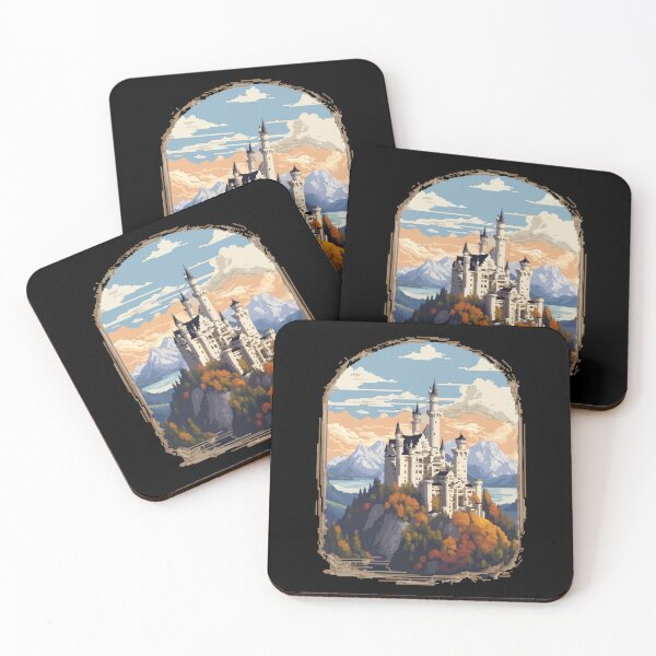 Item preview, 8bit Neuschwanstein Castle designed and sold by LeftImpressed.