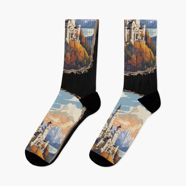 Item preview, 8bit Neuschwanstein Castle designed and sold by LeftImpressed.