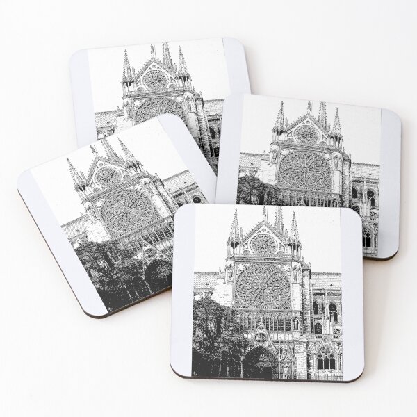 Item preview, Digital pencil sketch of Notre Dame cathedral designed and sold by stevepaint.