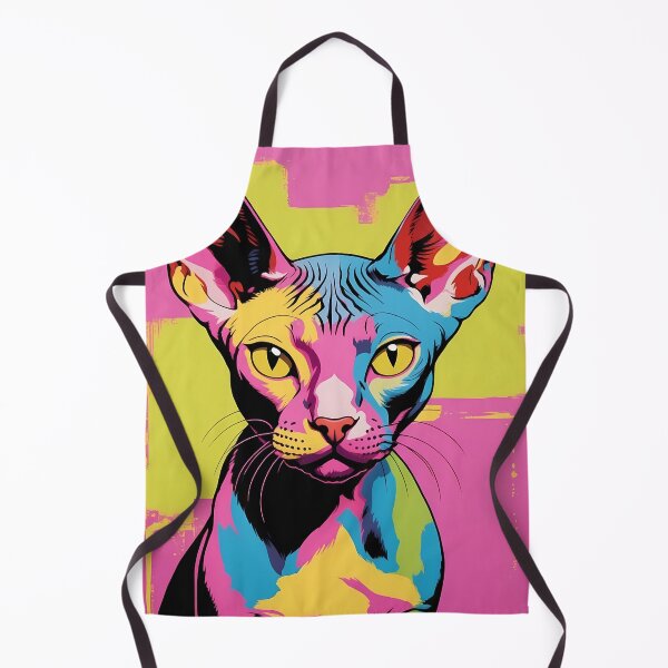 Item preview, Sphynx cat, design in pop art style designed and sold by CreativeSparkzz.