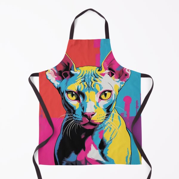 Item preview, Sphynx cat, design in pop art style designed and sold by CreativeSparkzz.