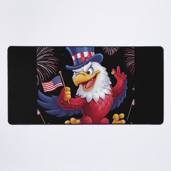 Item preview, Happy 4th of July Eagle Paint Art 3D Model designed and sold by Charlygood.