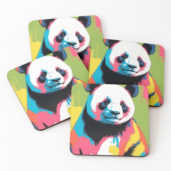 Item preview, Giant panda, design in pop art style designed and sold by CreativeSparkzz.