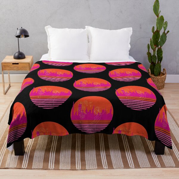 Item preview, Cyberpunk woman in city skyline, dark designed and sold by MarigoldandLily.