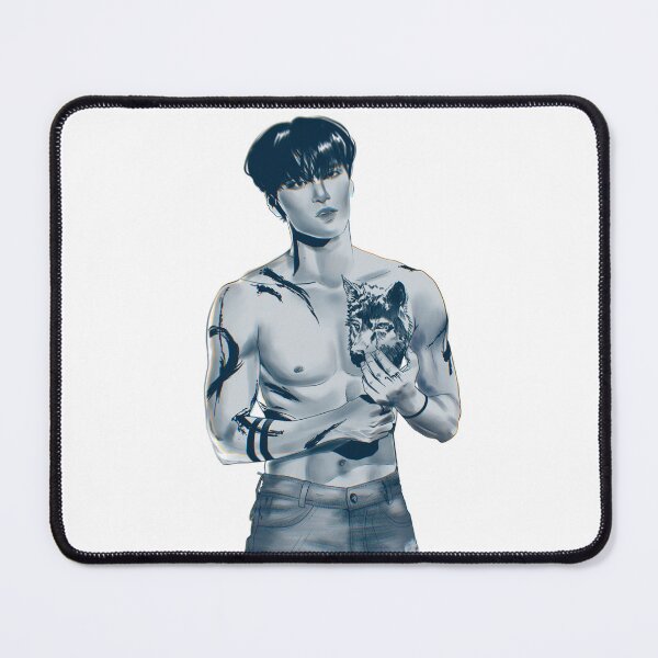Item preview, Choi San -wolf tattoo  designed and sold by PeonyPenz.