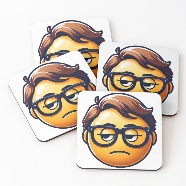 Aperçu de l'œuvre Pas encore ça Nerd Emoji créée et vendue par digital-savant.