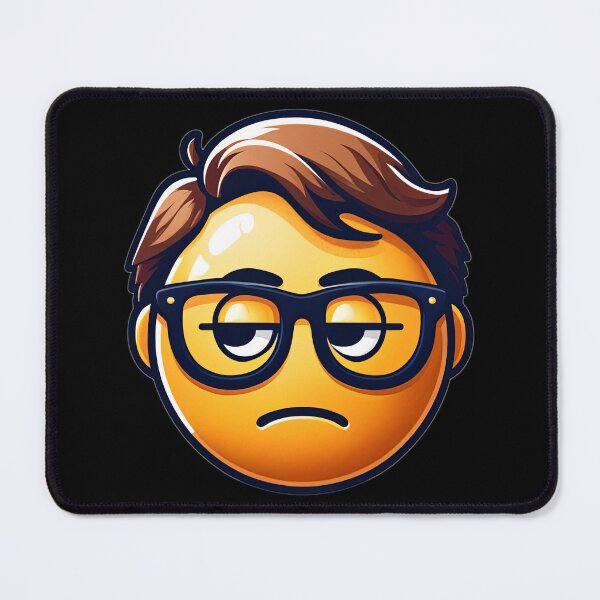 Item preview, Not This Again Nerd Emoji designed and sold by digital-savant.