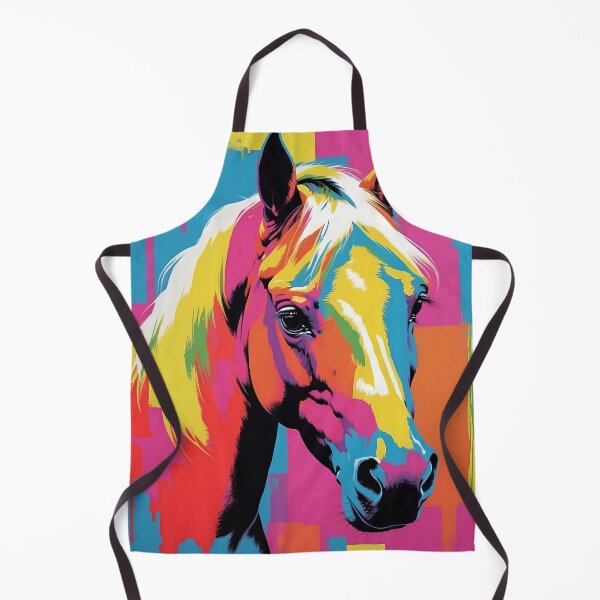 Item preview, Horse, design in pop art style designed and sold by CreativeSparkzz.