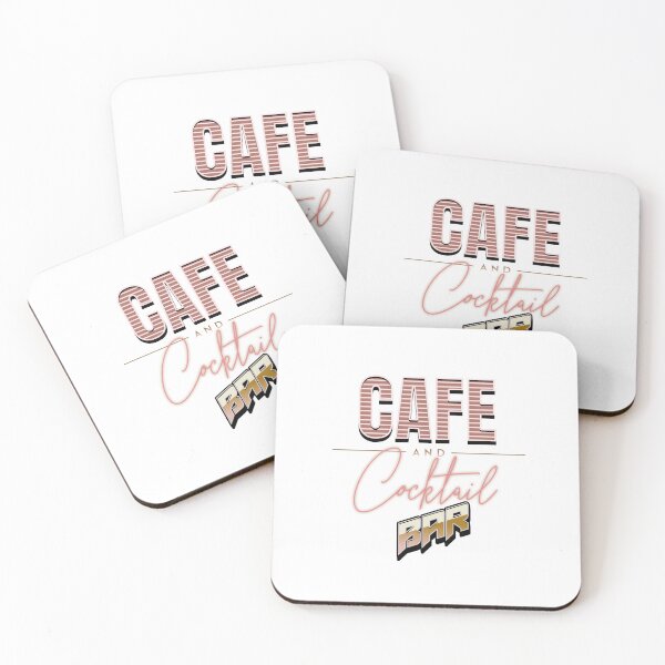 Artikelvorschau, Cafe & Cocktail BAR Logo Print entworfen und verkauft von warrior4print.