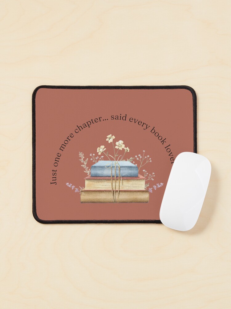 Thumbnail 1 of 5, Mouse Pad, Teelie Turner's Author~Just One More Chapter (Rust)™ designed and sold by FairyBookClub.