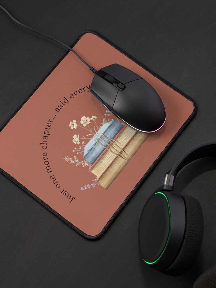 Thumbnail 4 of 5, Mouse Pad, Teelie Turner's Author~Just One More Chapter (Rust)™ designed and sold by FairyBookClub.