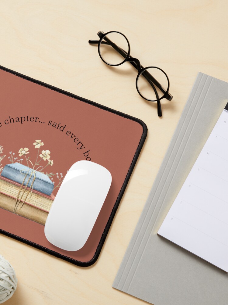 Thumbnail 3 of 5, Mouse Pad, Teelie Turner's Author~Just One More Chapter (Rust)™ designed and sold by FairyBookClub.