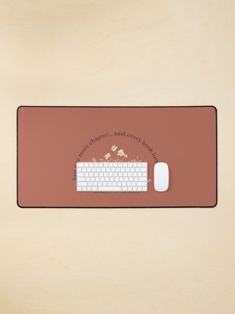 Thumbnail 1 of 5, Mouse Pad, Teelie Turner's Author~Just One More Chapter (Rust)™ designed and sold by FairyBookClub.
