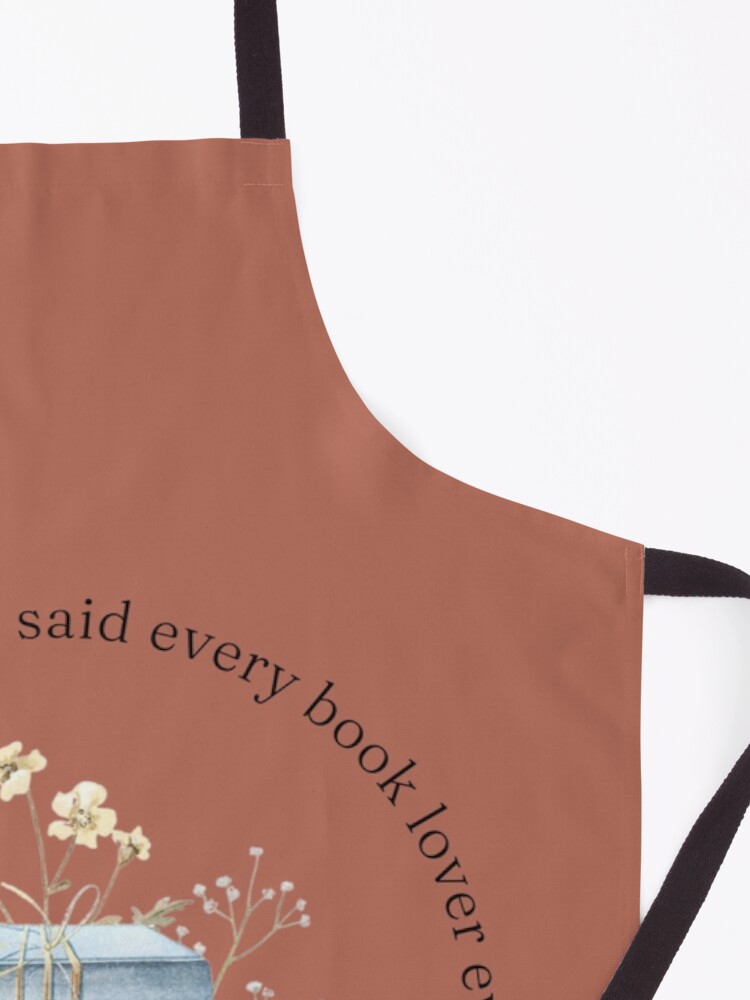 Thumbnail 3 of 6, Apron, Teelie Turner's Author~Just One More Chapter (Rust)™ designed and sold by FairyBookClub.