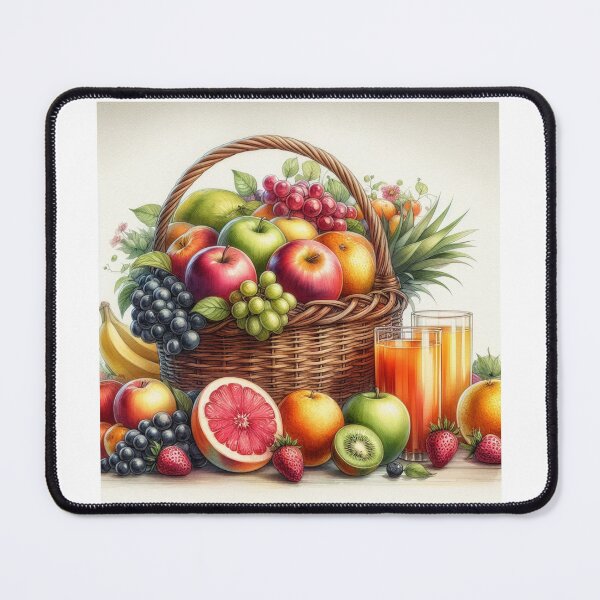 Item preview, "Nature's Bounty: A Bountiful Basket of Fresh Fruits" designed and sold by gabertoni.