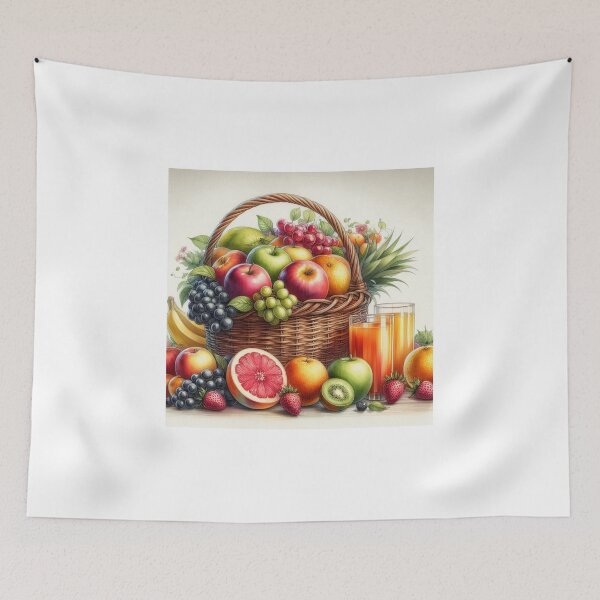 Item preview, "Nature's Bounty: A Bountiful Basket of Fresh Fruits" designed and sold by gabertoni.