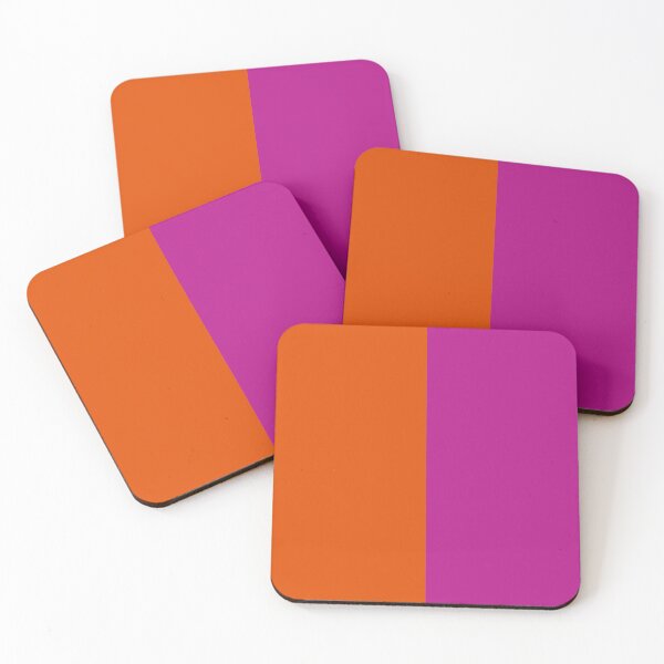 Item preview, Abstract Modern Color Block in Neon Pink and Orange designed and sold by Deutschic.