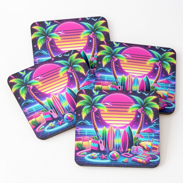 Item preview, 80's Neon Beach Nights designed and sold by DistastefulMrch.