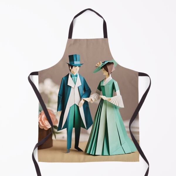 Artikelvorschau, Origami-Kunst – Königliche Romanze: Ein Paar im Regency-Outfit entworfen und verkauft von ArtfulFolds.