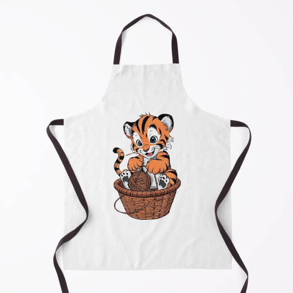 Item preview, Tiger cub playing with yarn designed and sold by BlissfulBlossom.