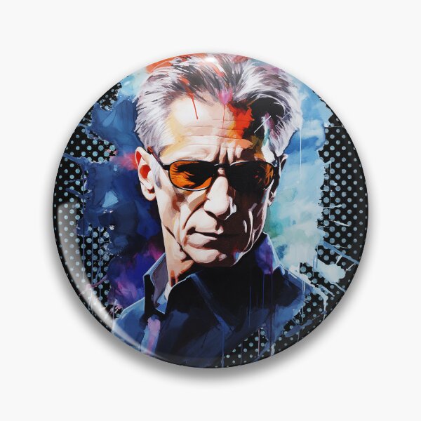 Artikelvorschau, Cronenberg Filmregisseur Ikonisches Porträt Bekleidungsdesign entworfen und verkauft von Axolotl Apparel.