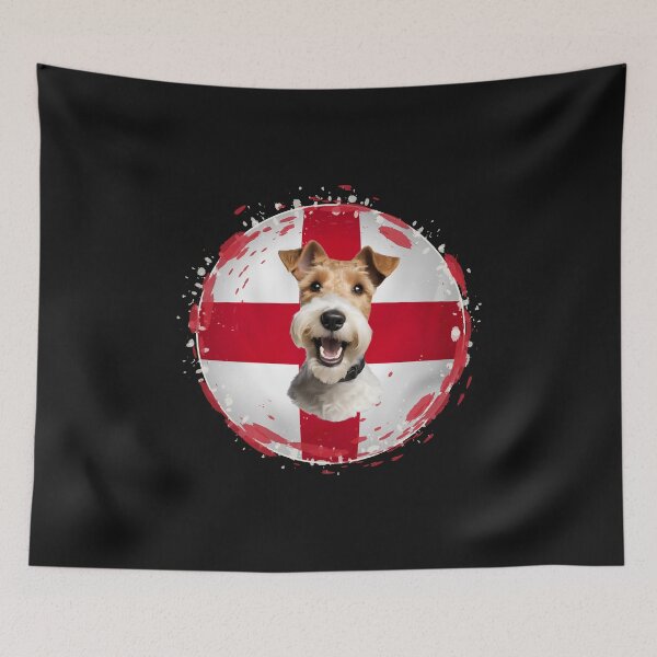 Item preview, Diseño de la bandera de Inglaterra del fox terrier designed and sold by SyTcreations.