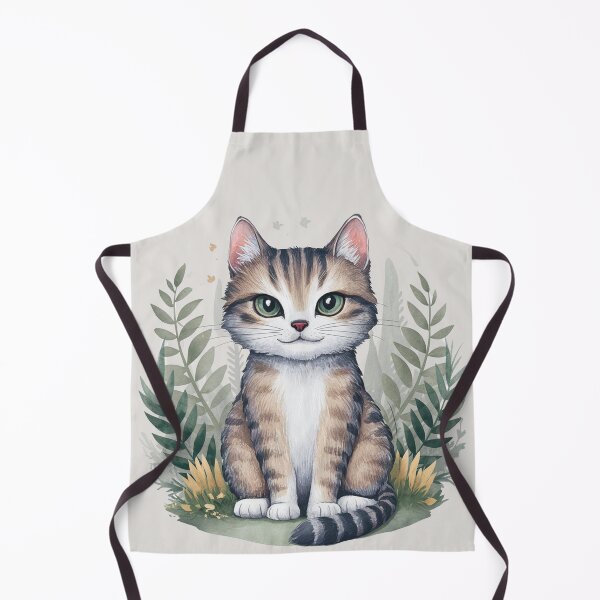 Item preview, Sweet Charming cat Watercolor Artwork designed and sold by PharaonicArtist.