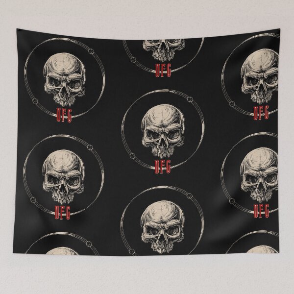 Item preview, UFC letters with skull designed and sold by BladiWear.