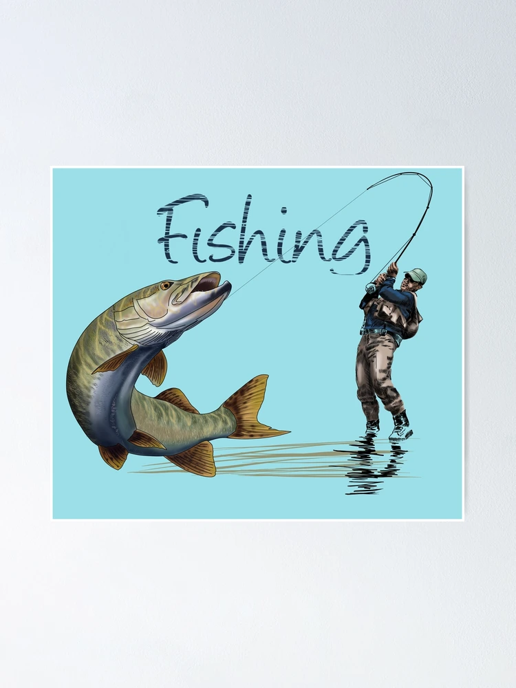 Fishing Poster by Sibo Miller