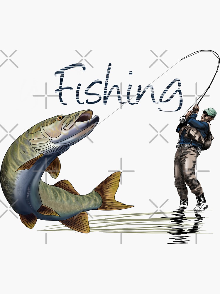 Fisherman Sticker