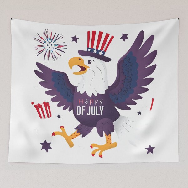 Item preview, Happy 4th of July Eagle Paint Art 3D Model designed and sold by Charlygood.