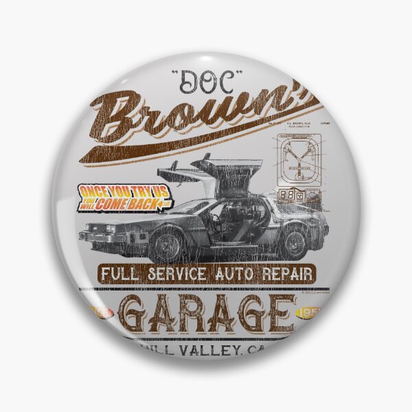 Item preview, Doc Brown's Auto Repair Garage DeLorean Car Lts(© UCS LLC and Amblin) designed and sold by Alema Art.