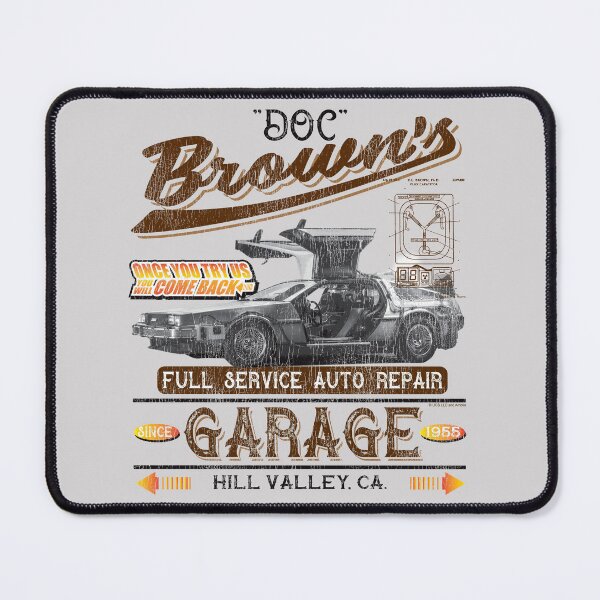 Item preview, Doc Brown's Auto Repair Garage DeLorean Car Lts(© UCS LLC and Amblin) designed and sold by Alema Art.