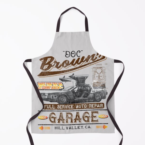 Item preview, Doc Brown's Auto Repair Garage DeLorean Car Lts(© UCS LLC and Amblin) designed and sold by Alema Art.