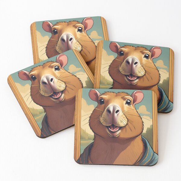 Item preview, "Classic" Capybara portrait - funny capybara designed and sold by PXEpic.