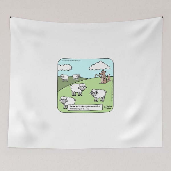 Item preview, Wolf Resume Cartoon designed and sold by CartoonistSheri.