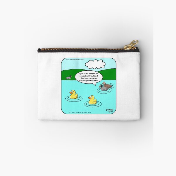 Item preview, Duck Microplastics Cartoon designed and sold by CartoonistSheri.