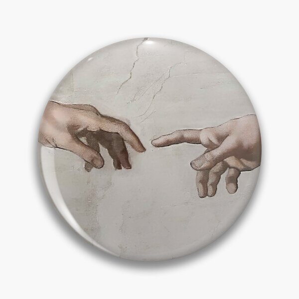 Item preview, Michelangelo , "The Creation of Adam ". Sistine Chapel Ceiling, Vatican Italian Renaissance 2 Hands designed and sold by Anticulture.
