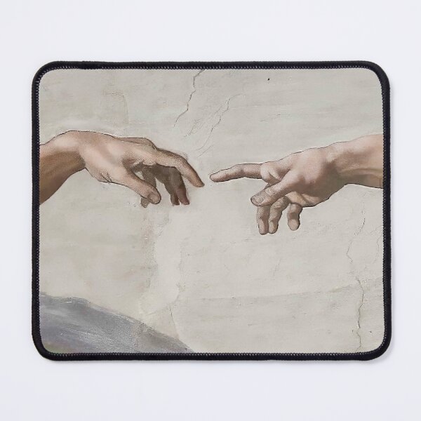 Item preview, Michelangelo , "The Creation of Adam ". Sistine Chapel Ceiling, Vatican Italian Renaissance 2 Hands designed and sold by Anticulture.