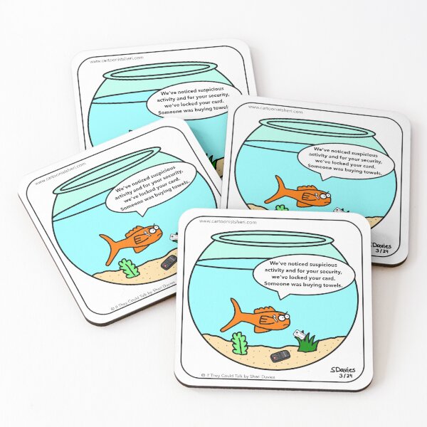 Item preview, Fish Credit Card Cartoon designed and sold by CartoonistSheri.
