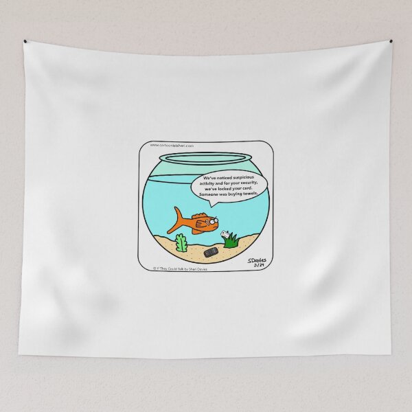 Item preview, Fish Credit Card Cartoon designed and sold by CartoonistSheri.