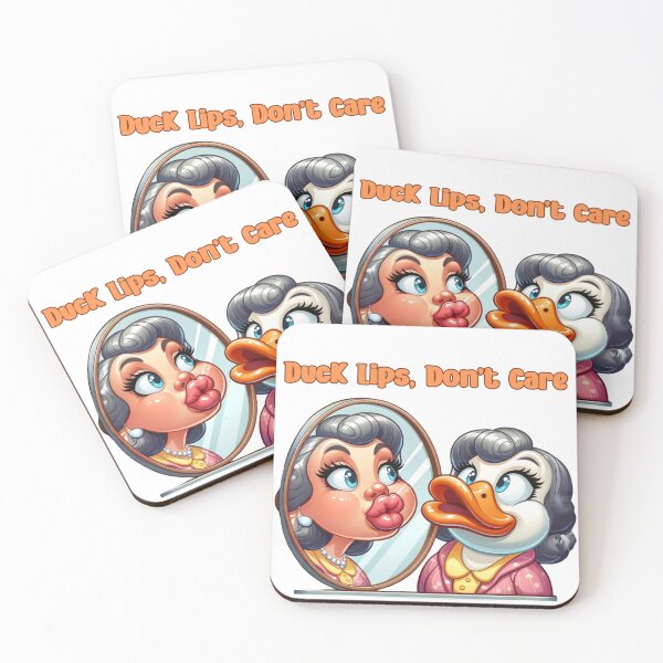Item preview, Funny Duck Lips Meme Cartoon - Selfie Parody Art designed and sold by ddproducts.