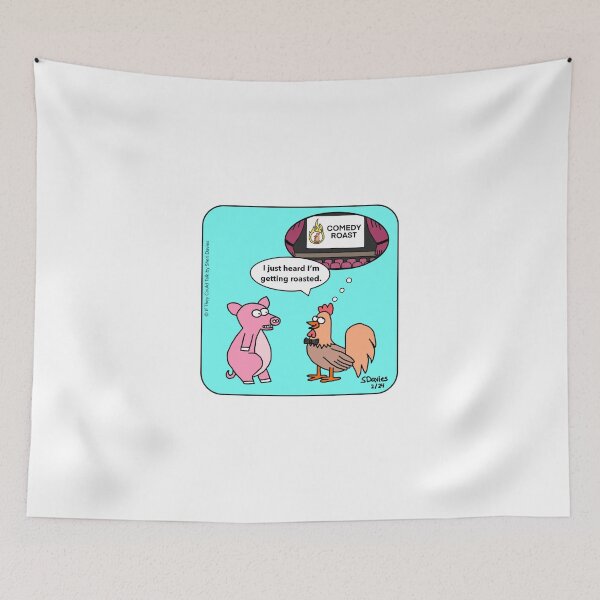 Item preview, Chicken Roast Cartoon designed and sold by CartoonistSheri.