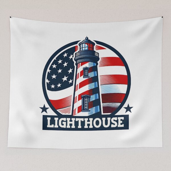 Item preview, Maritime lighthouse USA designed and sold by VibeStyleShop.