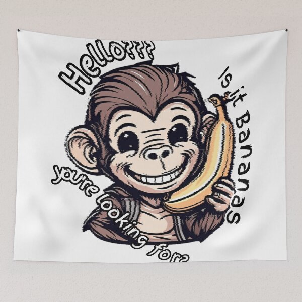 Item preview, Banana Phone Monkey designed and sold by CoolEnthusias.