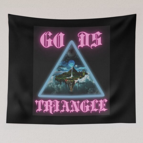 Item preview, Gods triangle in universe and paradise inside happy cute romantic christian gifts  designed and sold by thankful-loco.